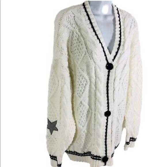 NEW Women’s RETRO style oversize chunky cardigans - Picture 3 of 5